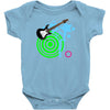 guitar retro music Baby Onesie