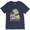 This Girl Loves Her Dachshund V-Neck Tee
