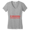 canada living the american dream Women's V-Neck T-Shirt