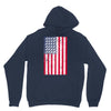 t-rex vintage american flag Unisex Hoodie