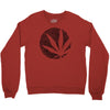 cannabis fingerprinting (black) Crewneck Sweatshirt