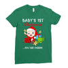 baby 1st christmas Ladies Fitted T-Shirt