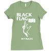 black flag Ladies Fitted T-Shirt