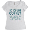 do you like coffee Women's Triblend Scoop T-shirt