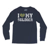 i love my soldier regular camouflage Long Sleeve Shirts