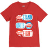 Women's March Stand Unite Fight V-Neck Tee