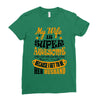 My Wife Is Super Awesome Her Husband Ladies Fitted T-Shirt