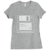 retro floppy Ladies Fitted T-Shirt