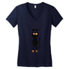 a cat always with me Women's V-Neck T-Shirt