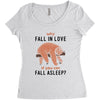 Why Fall In Love If You Can Fall Aslepp Women's Triblend Scoop T-shirt