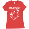 mr. Drunk Ladies Fitted T-Shirt