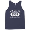 40th birthday gifts made 1978 all original parts Tank Top