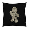 mario text Throw Pillow