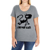 i'm not cat Ladies Curvy T-Shirt