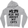 ask me about my cats Zipper Hoodie