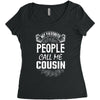 My Favorite People Call Me Cousin Women's Triblend Scoop T-shirt