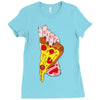 pizza slut Ladies Fitted T-Shirt