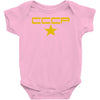 cccp retro,ussr,communist,russia,cold war,fun Baby Onesie