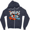 cuphead and mugman Zipper Hoodie