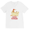 chicken permission V-Neck Tee
