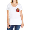 christmas cookie pocket Ladies Curvy T-Shirt