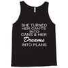 dreams into plans journal Tank Top