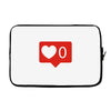 no love notification Laptop sleeve
