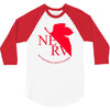 neon genesis evangelion anime nerv logo 3/4 Sleeve Shirt