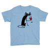cat and wine Youth Tee