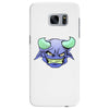 blue monster with horns Samsung Galaxy S7 Edge