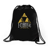 hyrule camping company Drawstring Bags