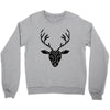 poly deer black Crewneck Sweatshirt