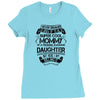 Super Cool Mommy Of A Freaking Awesome Daughter Ladies Fitted T-Shirt