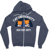 pondering life's biggest mysteries Zipper Hoodie
