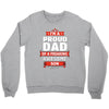 proud dad son Crewneck Sweatshirt