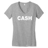cash Women's V-Neck T-Shirt