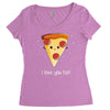 i love pizza! Women's Triblend Scoop T-shirt