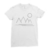 Mountains and Sun Ladies Fitted T-Shirt