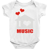 new i love house Baby Onesie