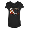 calvin hobbes Maternity Scoop Neck T-shirt