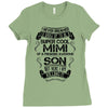 Super Cool Mimi Of A Freaking Awesome Son Ladies Fitted T-Shirt