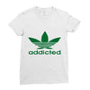 addicted ~ mens funny Ladies Fitted T-Shirt