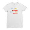 i may be wrong rare Ladies Fitted T-Shirt
