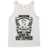 Never Underestimate Dog Rescuer Who Was Born September Tank Top