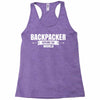 Backpacker Explore The World Racerback Tank