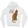 im an animal in bed Zipper Hoodie