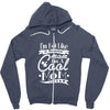 not like a regular mom i'm a cool mom Zipper Hoodie