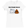 best friends forever Ladies Fitted T-Shirt