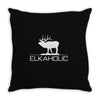 christmas gift elkaholic Throw Pillow