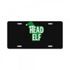christmas head elf License Plate